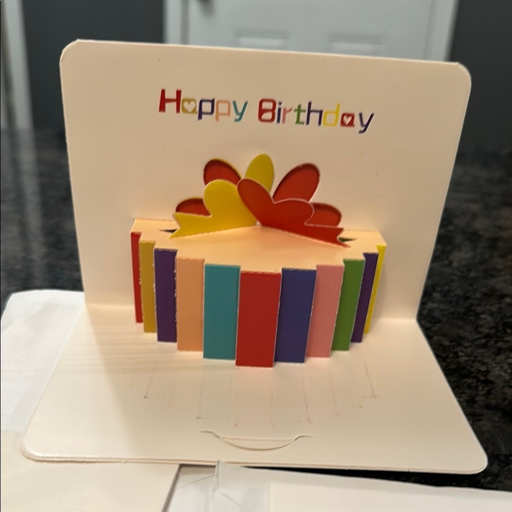 3 Colorful Birthday Pop-Up Cards Set of 3 Pop Up Decorated Cake Card NWT - Picture 6 of 8
